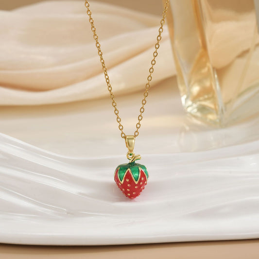Women's Fashion Trendy Strawberry Cute Necklace